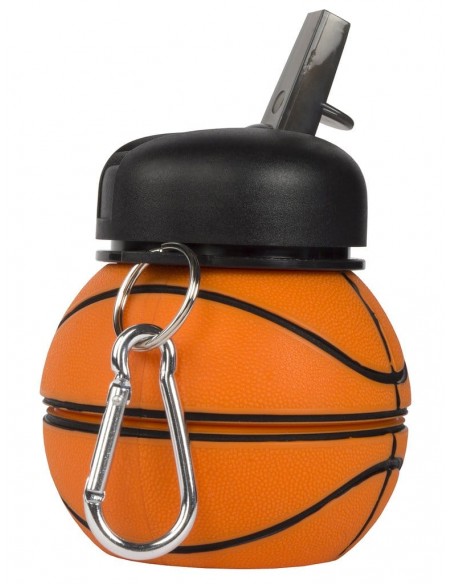 borraccia in silicone pieghevole basketball fringoo vista dimensione compatta