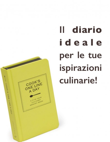 Diario One Line a day Cook's slogan