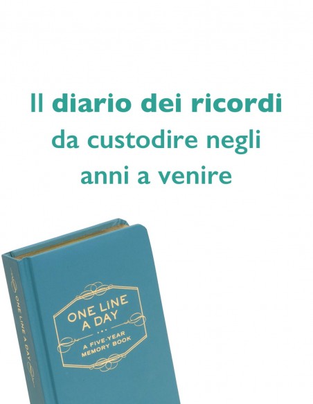 Diario One Line a day Journal slogan