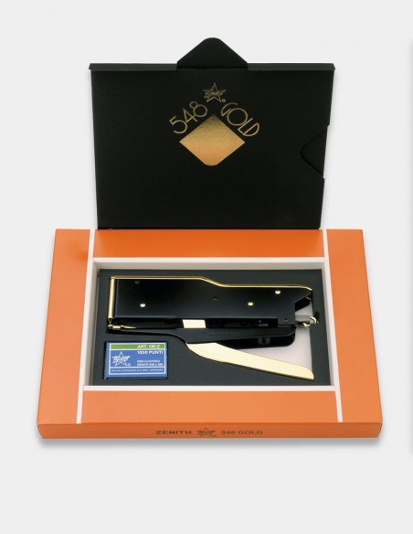 Cucitrice a pinza Zenith 548 Gold nero con confezione regalo