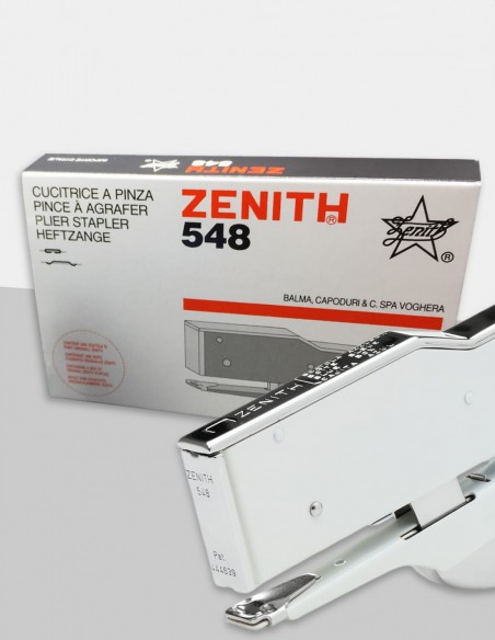 Cucitrice a pinza Zenith 548 bianco con confezione