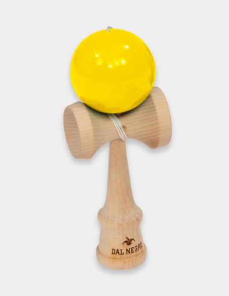 Gioco Kendama in legno con palla gialla Dal Negro