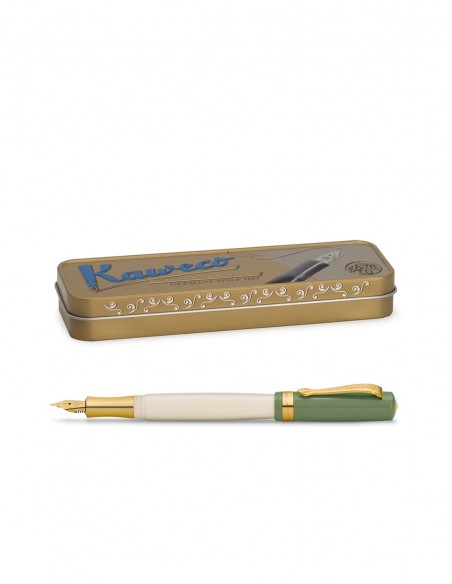 Penna stilografica Kaweco serie Student 60's Swing con scatola di latta modello nostalgic