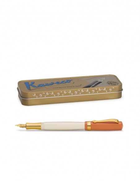 Penna stilografica Kaweco serie Student 70's Soul con scatola di latta modello nostalgic