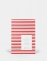 Quaderno notebook di Notem Studio collezione Vita dimensione small copertina a righe rosse