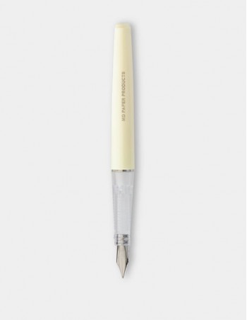Penna stilografica minimalista MD Paper color crema, punta M