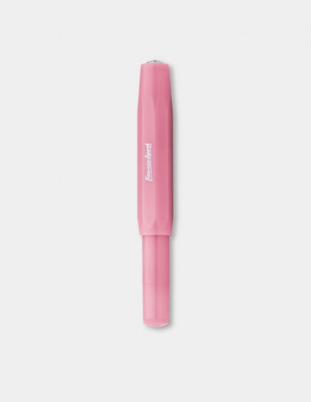 Penna stilografica Kaweco Frosted Sport colore Blush Pitaya trasparente chiusa