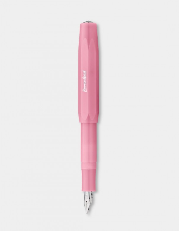 Penna stilografica Kaweco Frosted Sport colore Blush Pitaya trasparente