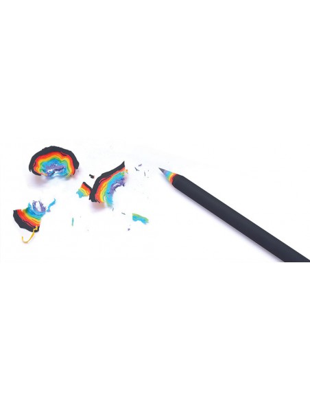 Matite arcobaleno Duncan Shotton rainbow pencil colore nero con trucioli