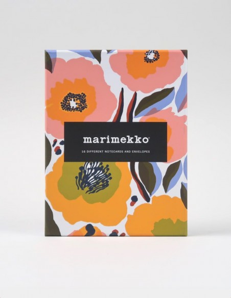 Cofanetto Marimekko 16 biglietti con busta vista frontale