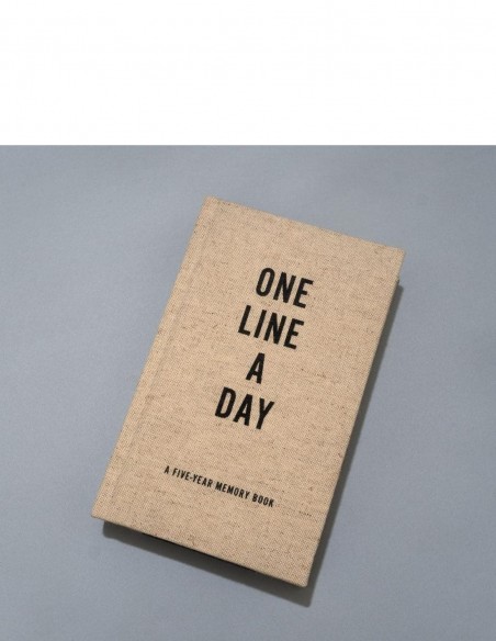 Diario One Line a day Canvas vista top