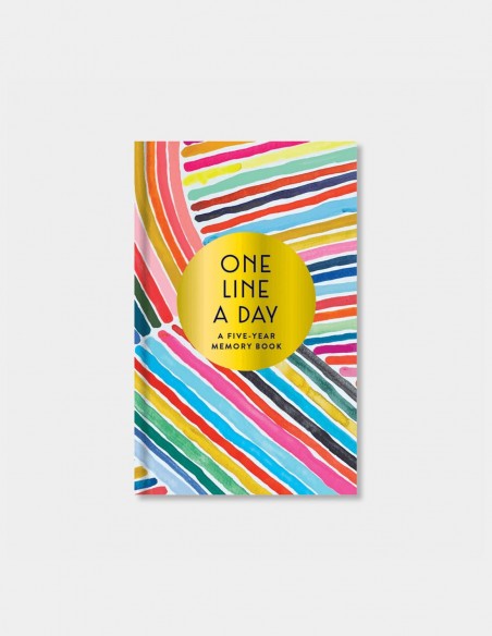 Diario One Line a day Rainbow by Kindah Khalidy vista frontale