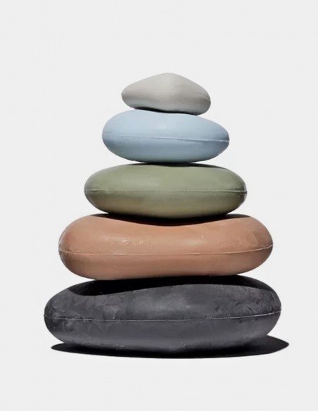 Set di gomme zen a forma di sassi Stacking Stones