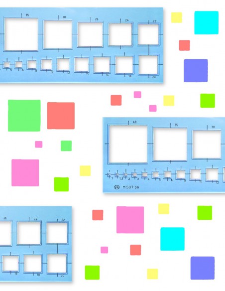 Ortografo figure geometriche per Quadrati modello M507pa Antica Fabbrica Vittorio Martini emozionale