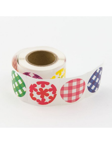 adesivi chiudi pacco in rotolo Midori Chotto Roll Stickers Colorful Circles cerchi