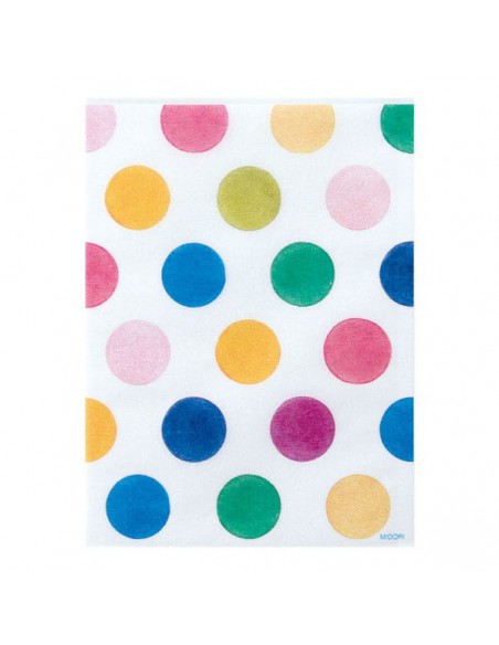 Bustine GLASSINE BAG Chotto Midori Watercolor Dots taglia SMALL adatto anche per alimenti vista frontale