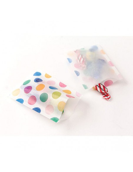 Bustine GLASSINE BAG Chotto Midori Watercolor Dots taglia SMALL adatto anche per alimenti vista in uso