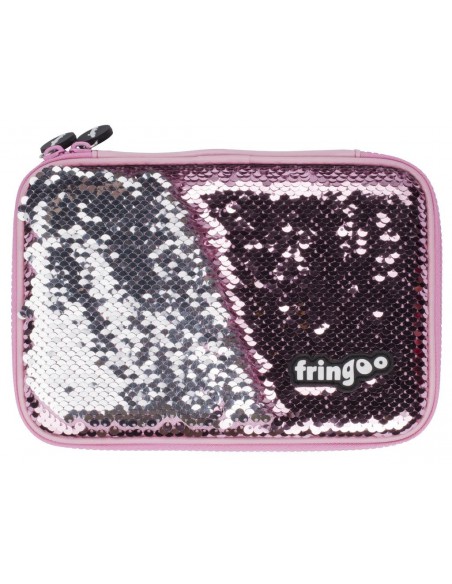 astuccio rigido con paillettes bicolore GALAXY SPACE vista frontale