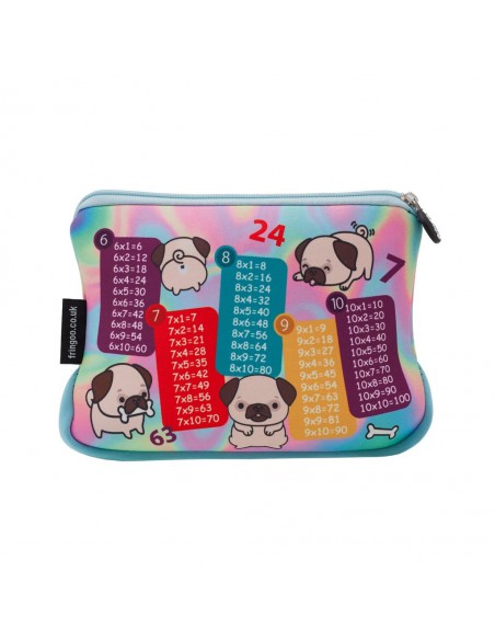 astuccio morbido in neoprene MULTIPLICATION TABLE retro