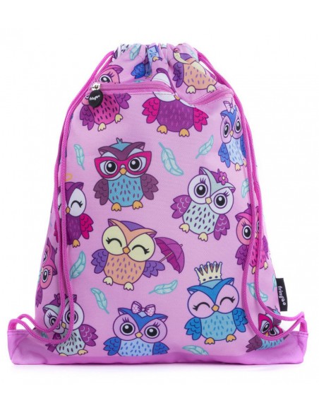 sacca con tasca frontale OWL vista frontale