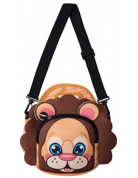 porta merenda in neoprene con tracolla LION  con tracolla