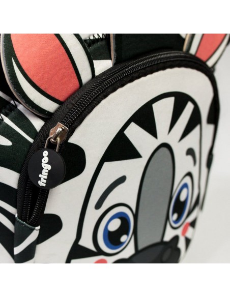 porta merenda in neoprene con tracolla ZEBRA dettagli