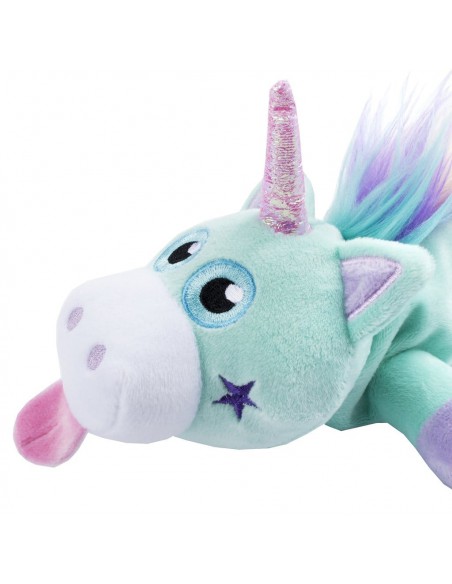 astuccio grande peluche unicorno RAINBOW UNICORN MINT particolare