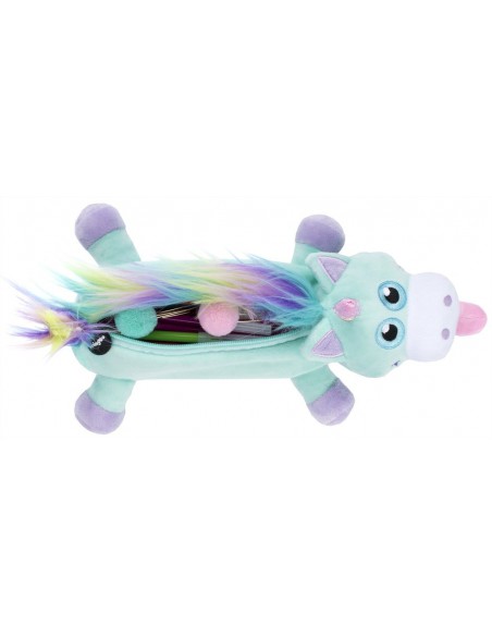 astuccio grande peluche unicorno RAINBOW UNICORN MINT aperto