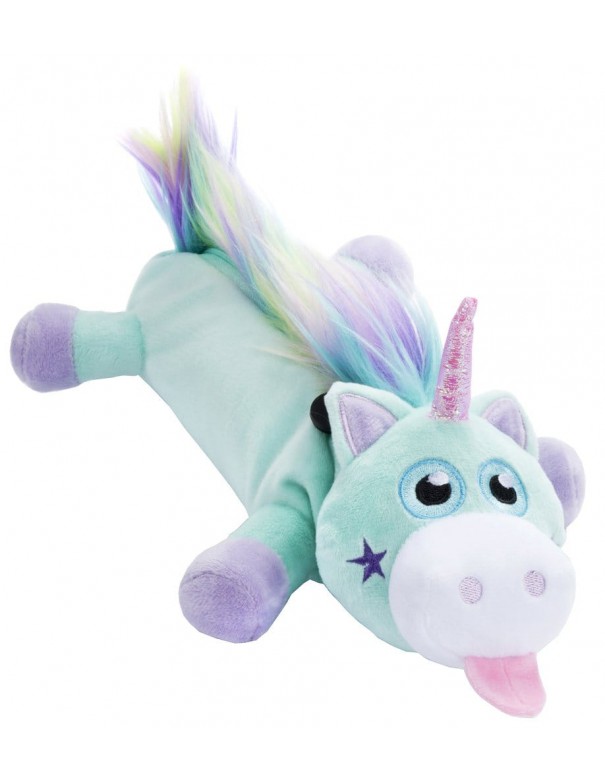 astuccio grande peluche unicorno RAINBOW UNICORN MINT vista laterale