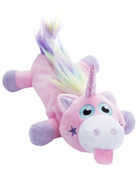 astuccio grande peluche unicorno RAINBOW UNICORN PINK vista laterale